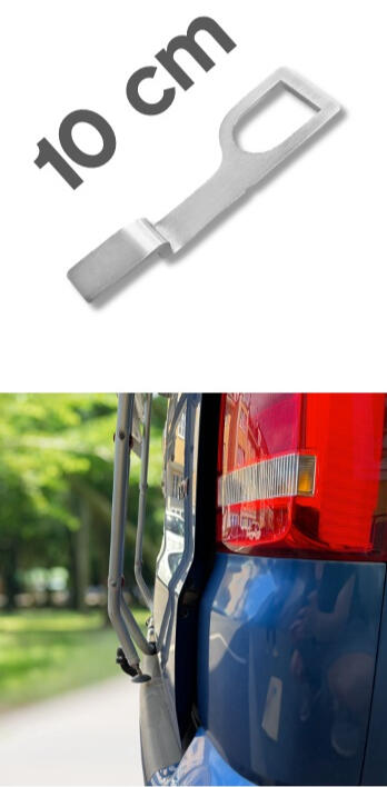 10cm Heckklappenaufsteller für T5, T6, Caddy 10cm Heckklappenaufsteller für T5, T6, Caddy. Kleiner Spalt zum Lüften